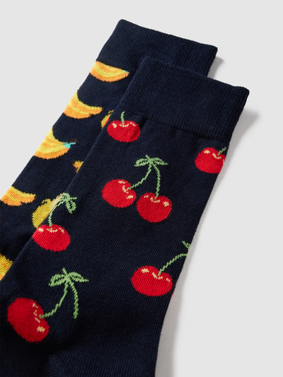 Happy Socks Sokken met all-over motief in een set van 2 paar Marineblauw - 2