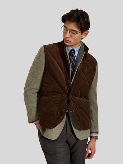 Polo Ralph Lauren Weste mit Cordstruktur Dunkelbraun 5