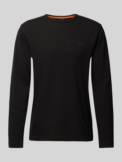 BOSS Orange Longsleeve mit Label-Stitching Modell 'Tempesto' Black 2