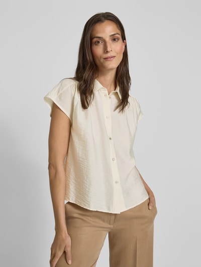 OPUS Bluzka koszulowa o kroju regular fit z lyocellu model ‘Fairi’ Beżowy 3