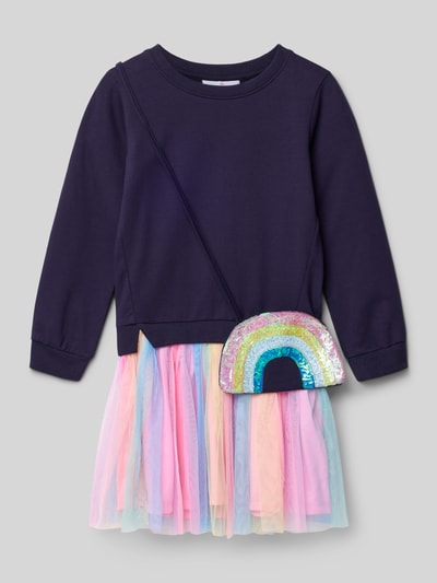 DANAMADE Regular Fit Kleid mit Pailettenbesatz Modell 'Mara' Marine 1