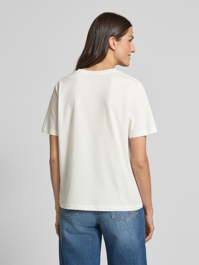 ICHI T-Shirt mit Motiv-Prints Modell 'MAJOU' Offwhite 5