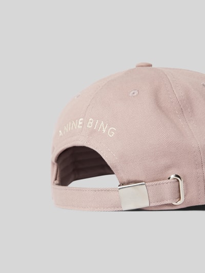 Anine Bing Basecap mit Label-Stitching Lila 4