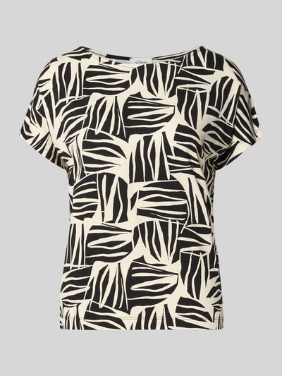 s.Oliver RED LABEL Relaxed fit T-shirt van viscosemix Zwart - 2