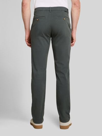 Tom Tailor Straight Fit Chino aus Baumwoll-Mix Oliv 5