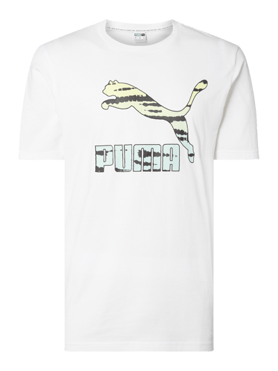 PUMA PERFORMANCE T-shirt z nadrukiem z logo Biały 1