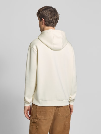 Karl Kani Relaxed fit HOODIE met Kangoeroezak Offwhite - 5