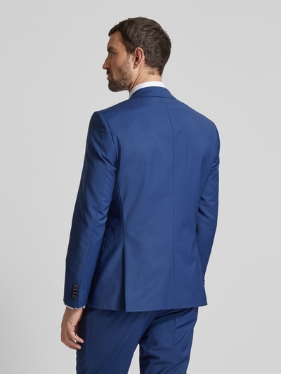 BOSS Marynarka o kroju slim fit z dwoma nachodzącymi na siebie guzikami model ‘Huge’ Królewski niebieski 5