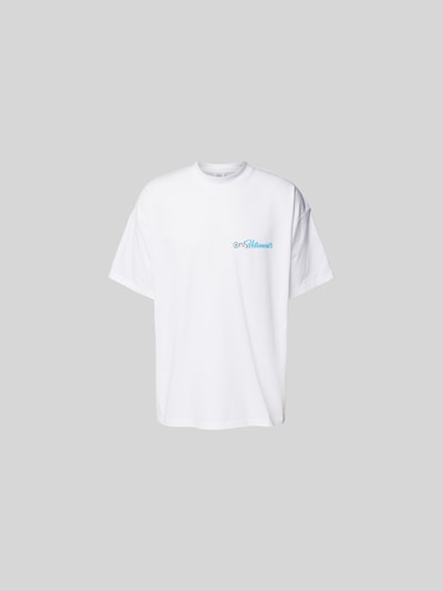 VETEMENTS T-Shirt mit Label-Print Weiss 1