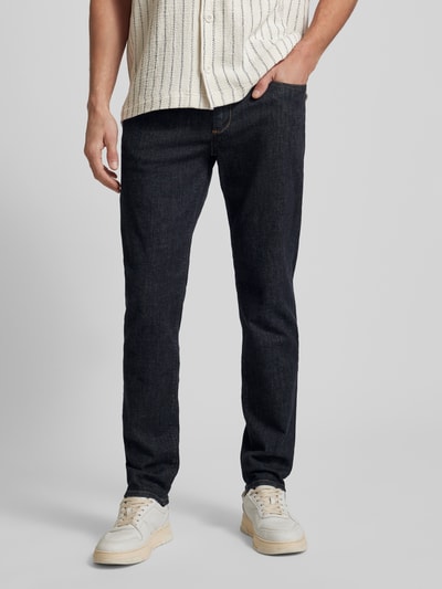 ALBERTO Regular fit jeans in 5-pocketmodel, model 'Pipe' Donkerblauw - 4
