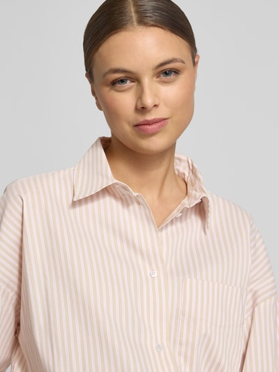 OPUS Regular fit Overhemdblouse met Overhemdkraag Lichtbruin - 3