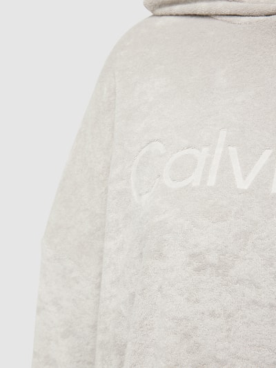 Calvin Klein Underwear Bluza z kapturem i napisem z logo model ‘COZY LOUNGE’ Jasnoszary 3