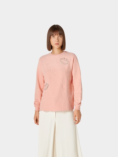 Nina Ricci Sweatshirt mit Spitze Rosa 4