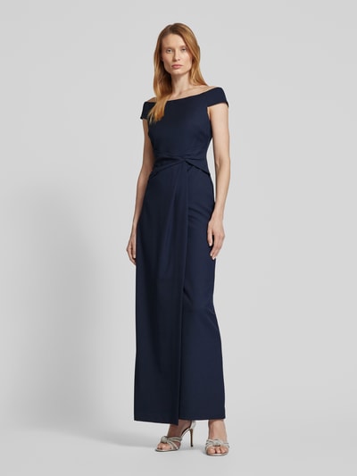 Lauren Ralph Lauren Off-Shoulder-Kleid mit Nahtreißverschluss Modell 'SARAN' Marine 1