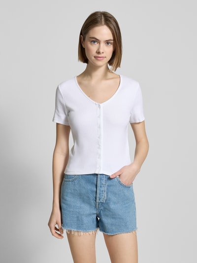 Levi's® T-Shirt mit Knopfleiste Weiss 4