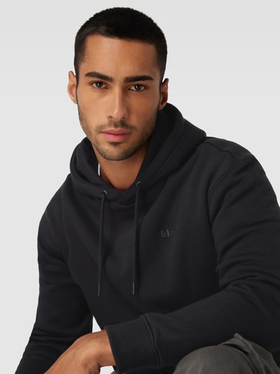 Blend Hoodie mit Label-Print Modell 'Downton' Black 3