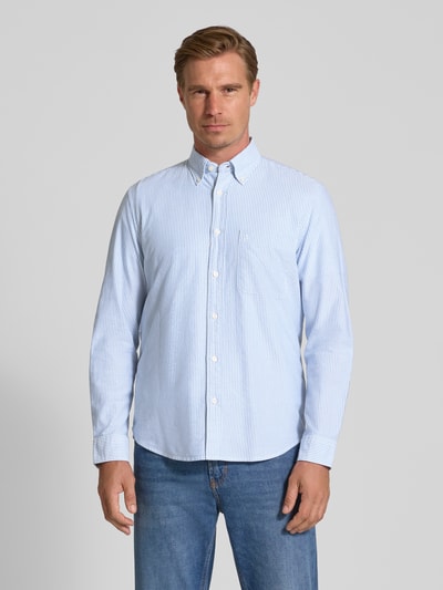 Marc O'Polo Regular Fit Freizeithemd aus reiner Baumwolle Bleu 4
