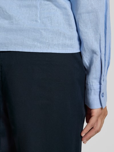 Marc O'Polo Wide Leg Chino aus Baumwoll-Mix Modell 'LANDE' Marine 3