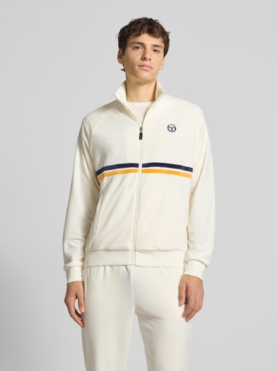 SERGIO TACCHINI Sweatjacke mit Stehkragen Modell 'DALLAS' Offwhite 4