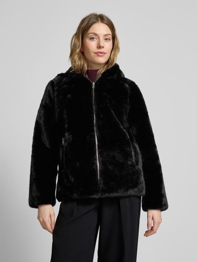 Lauren Ralph Lauren Jacke aus Kunstfell mit Kapuze Black 4