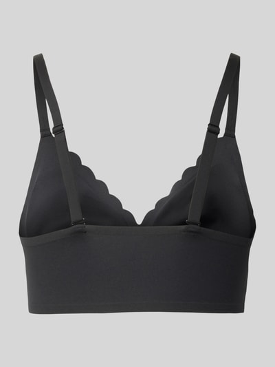 Produktfoto, Bustier mit herausnehmbaren Cups von Skiny, czarny stanik, mieszanka materiałów z dodatkiem streczu, dopasowany krój, dekolt w serek, regulowane ramiączka, faktura gładka