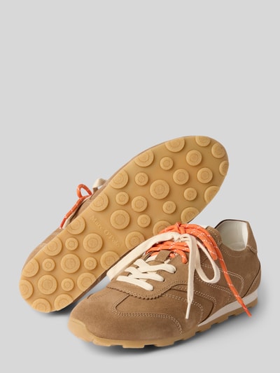 Marc O'Polo Niskie sneakersy z mieszanki zamszu model 'FABIANA 4B' Piaskowy 4