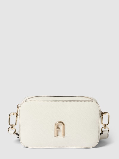 FURLA Torba na ramię z aplikacją z logo model ‘PRIMULA’ Écru 2
