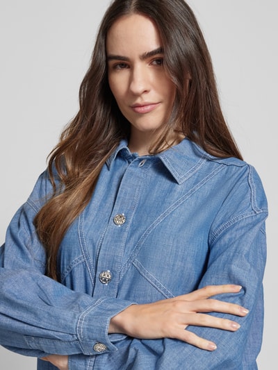 Bash Jeansblouse van puur katoen, model 'KOOL' Lichtblauw - 3