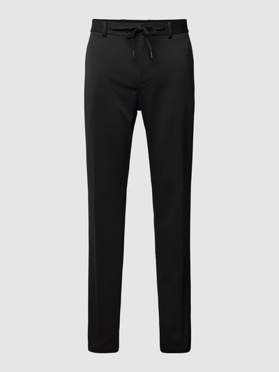 s.Oliver BLACK LABEL Broek met elastische band met tunnelkoord, model 'JOGGSUIT' Zwart - 2