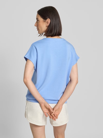 Soyaconcept T-Shirt mit V-Ausschnitt Modell 'BANU' Hellblau 5