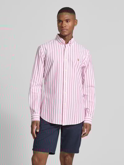 Polo Ralph Lauren Regular Fit Freizeithemd mit Knopfleiste Pink 4