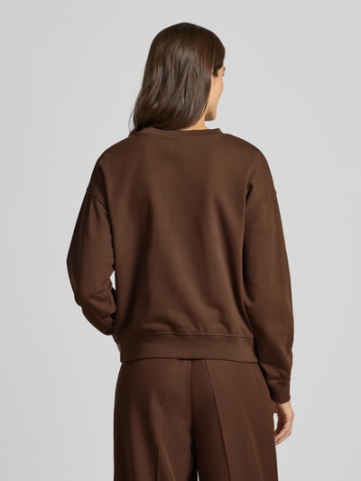 Smith and Soul Sweatshirt mit Statement-Stitching Modell 'SOUL STUDIO' Schoko 5
