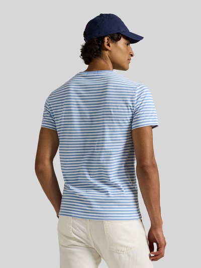 Polo Ralph Lauren T-shirt Slim Fit z czystej bawełny Błękitny 5