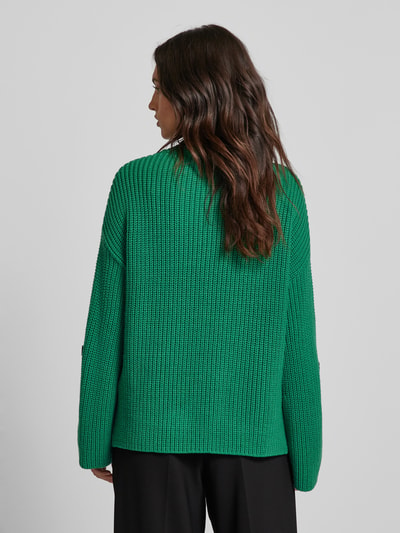 Marc Cain Wollen pullover met vaste mouwomslagen Groen - 5