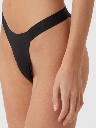 Guess String mit Logo-Bund  Black 3