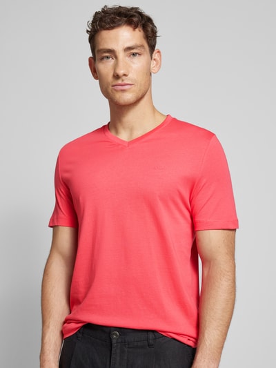 s.Oliver RED LABEL T-shirt met labelprint Koraal - 3