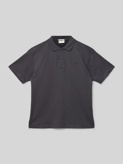 Tom Tailor Poloshirt mit Label-Patch Graphit 1