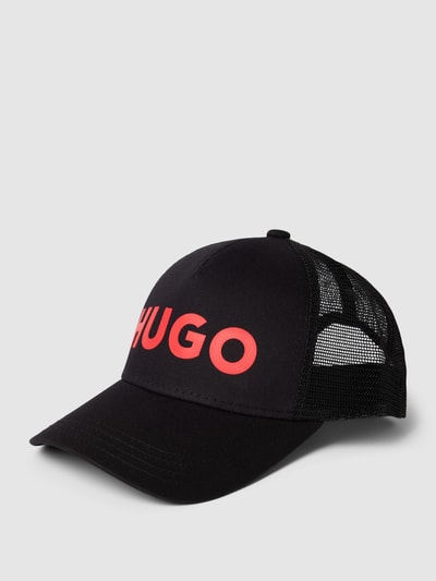 HUGO Trucker Cap mit Label-Detail Modell 'Kody' Black 1