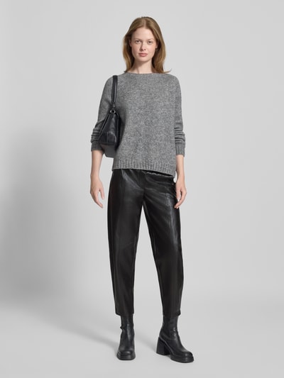 Cambio Stoffhose in Leder-Optik Modell 'EDEN' Black 1