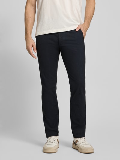 BOSS Orange Slim fit chino van katoenmix  Marineblauw - 4