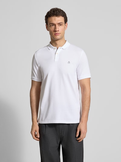 Marc O'Polo Regular Fit Poloshirt aus reiner Baumwolle Weiss 4