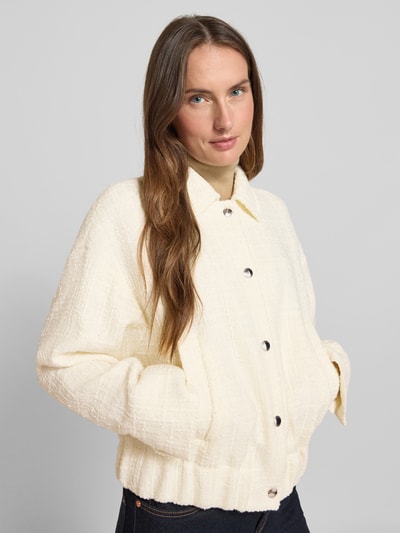 Windsor Leinenjacke mit Umlegekragen Offwhite 3