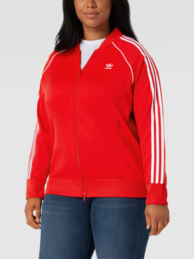 Adidas Originals Plus PLUS SIZE Trainingsjacke mit Label-Stitching Rot 4