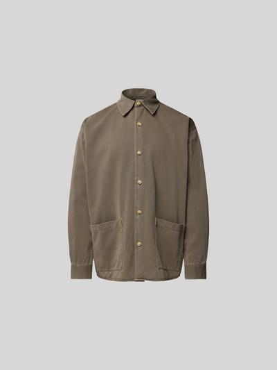 WON HUNDRED Freizeithemd mit Knopfleiste Khaki 2