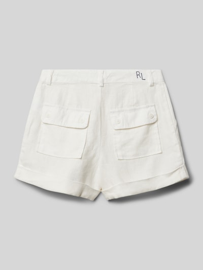 Polo Ralph Lauren Teens Korte broek van linnen met steekzakken Offwhite - 3