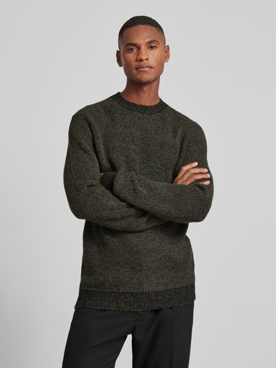 Antony Morato Gebreide pullover met ronde hals Olijfgroen - 4