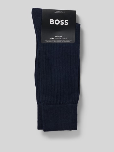 BOSS Socken aus Woll-Mix im 2er-Pack Marine 3