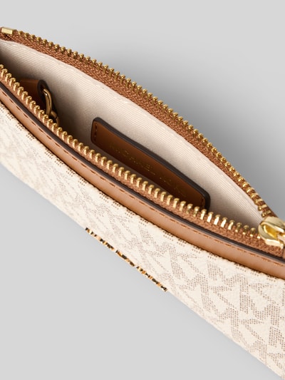 MICHAEL Michael Kors Portemonnaie mit Label-Applikation Modell 'JET SET' Ecru 3