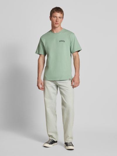 Dickies T-shirt met labelprint Mintgroen - 1