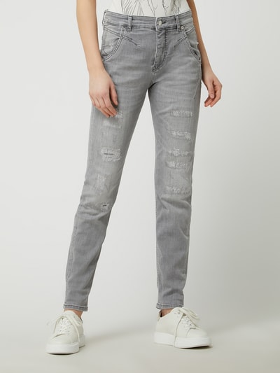 MAC Regular fit jeans met stretch, model 'Rich' Lichtgrijs - 4